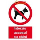 Indicator accesul interzis cu caini